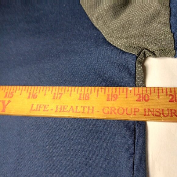 WVU Mountaineer Nation Shirt Nike Dri Fit Medium Long Sleeve West Virginia Blue - Picture 4 of 9